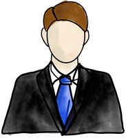 Illustration of a person in a suit